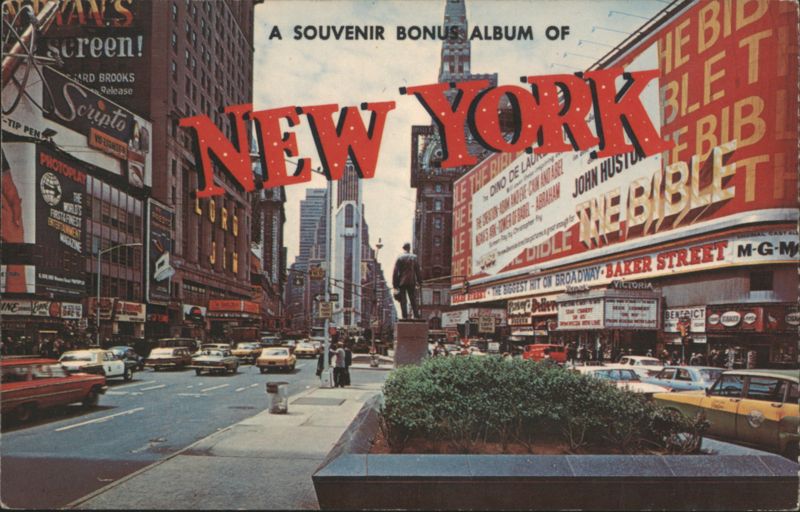 Souvenir Bonus Album of New York, Times Square Scene