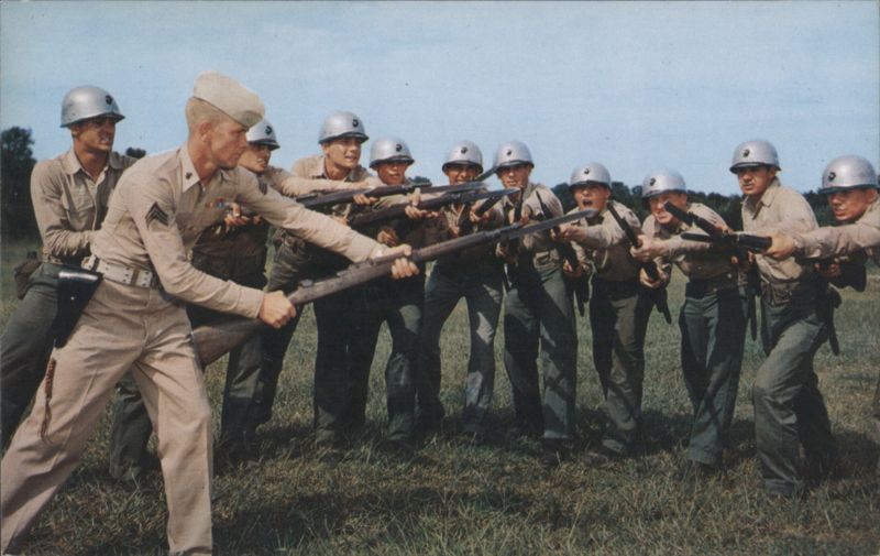 Bayonet Training at Marine Corps Recruit Depot Parris Island South Carolina