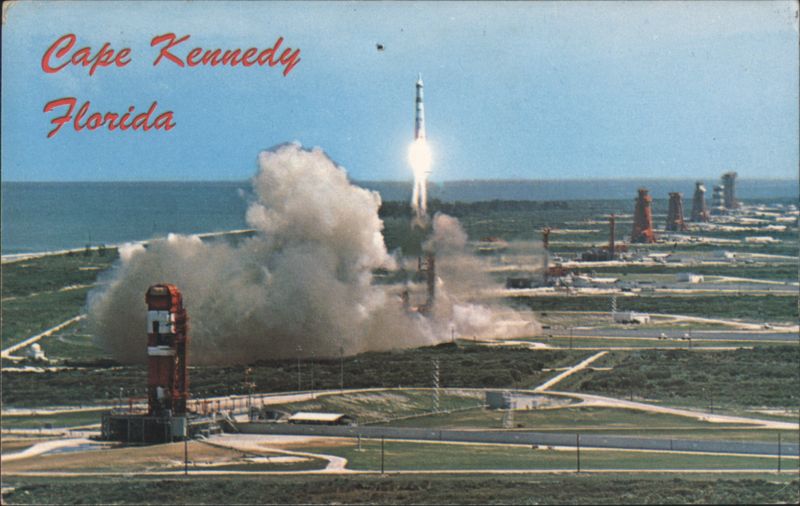 Martin's Titan Rocket Launching into Flight Cape Canaveral Florida
