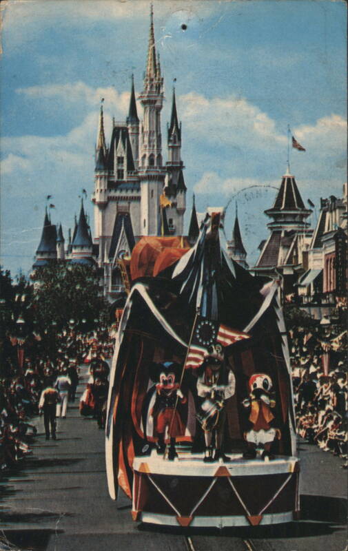 Mickey Mouse Leads America on Parade, Cinderella Castle Orlando Florida