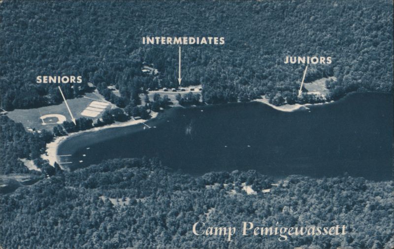 Aerial View of Camp Pemigewassett on Baker Lake Wentworth New Hampshire