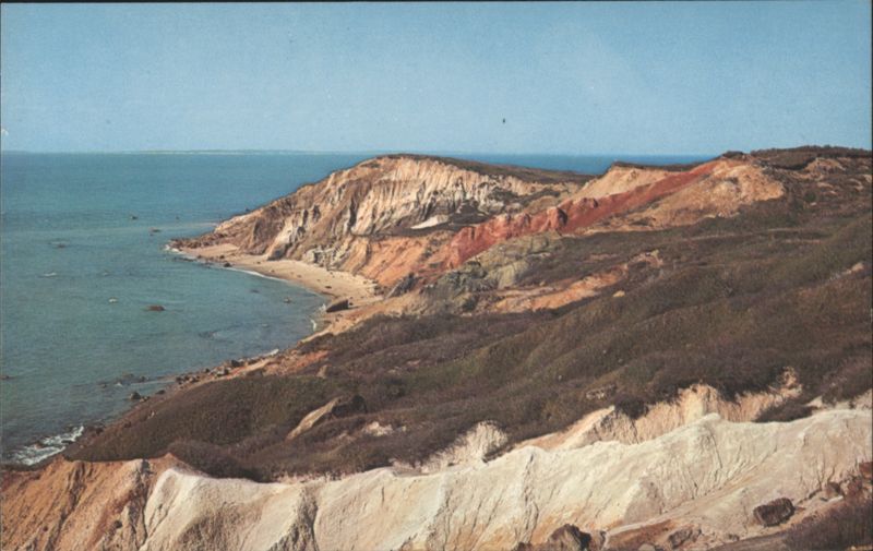 Gay Head Cliffs on Martha's Vineyard Island Massachusetts