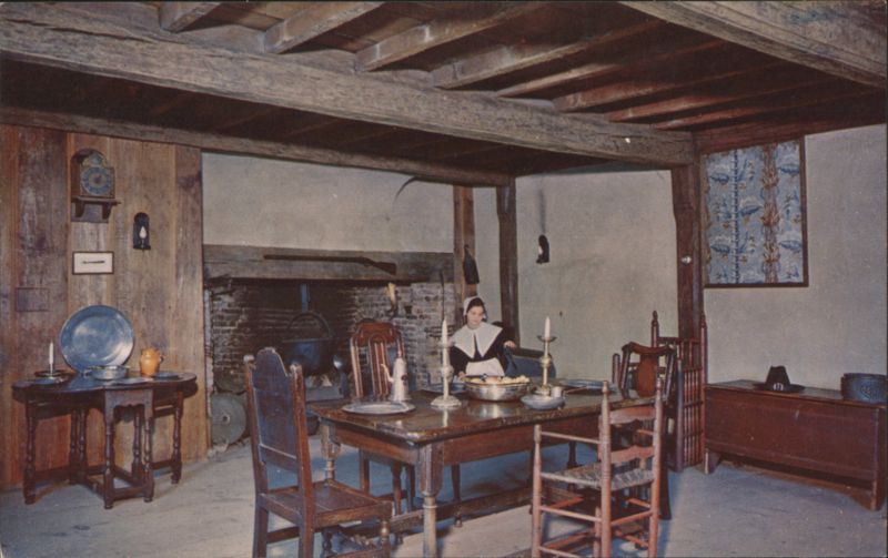 Kitchen and Fireplace at The Witch House Salem Massachusetts