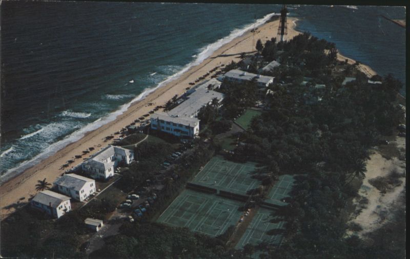 The Hillsboro Club Aerial View with Tennis Courts Pompano Beach Florida