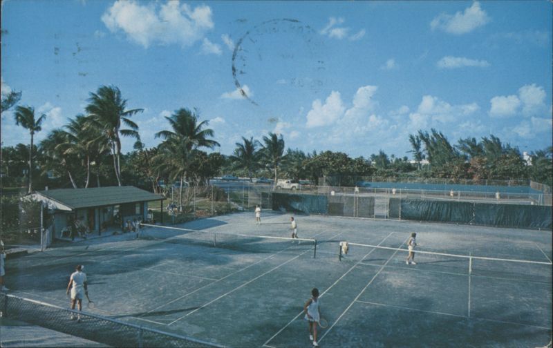 Tennis Courts at Sea Ranch Hotel Fort Lauderdale Florida