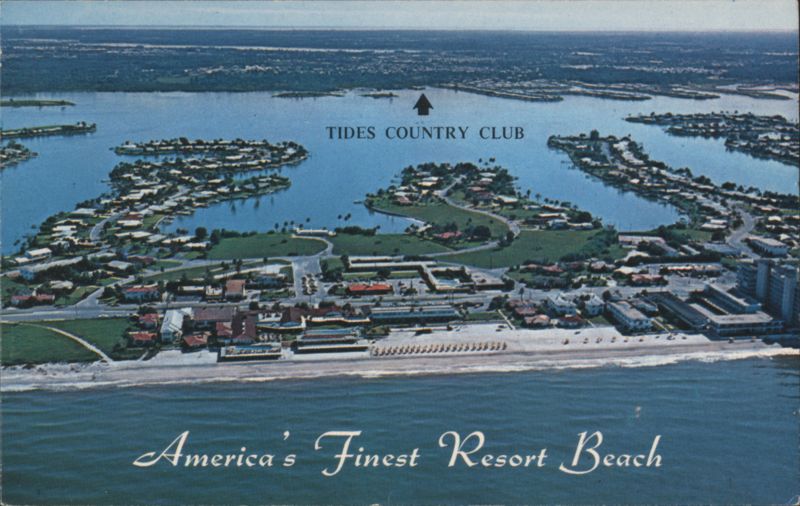 Tides Hotel & Bath Club and Country Club Aerial View Redington Beach Florida