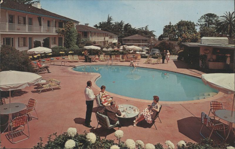 Casa Munras Garden Hotel Swimming Pool Scene Monterey California