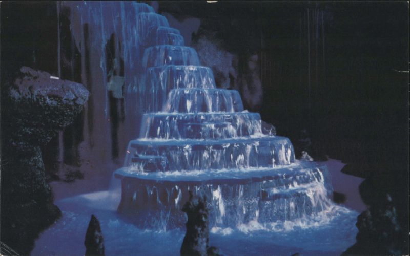 Rainbow Caverns Waterfall, Frontierland Anaheim California