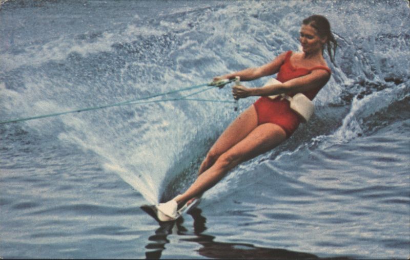 Water Skiing at Brickyard Mountain Inn, Lake Winnipesaukee Laconia New Hampshire