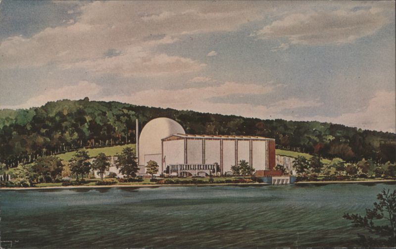 Connecticut Yankee Atomic Power Company Plant Rendering Haddam