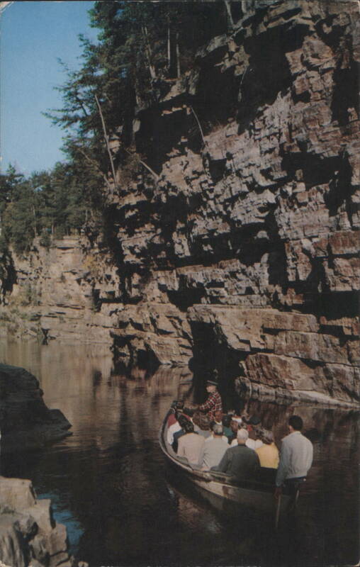 Boat Ride through the Sandstone Walls of Ausable Chasm New York