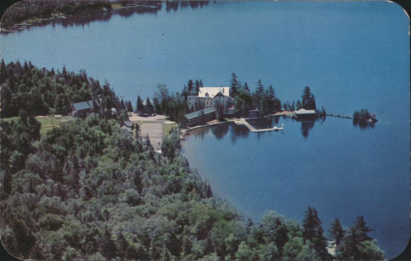 Rocky Point Inn and Fourth Lake from Rocky Mountain Inlet New York