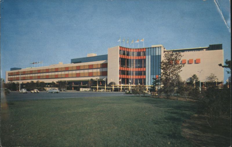 Roosevelt Raceway Trotting Track Building Westbury New York
