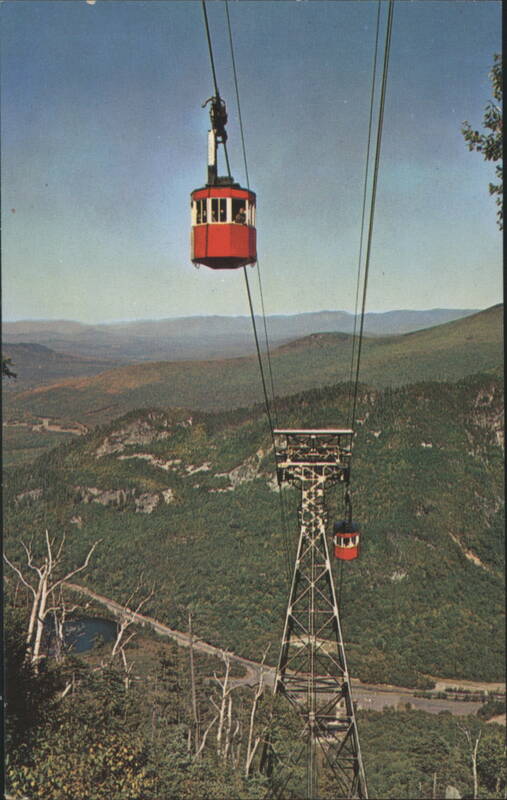 Cannon Mountain Aerial Tramway Tram-Cars and Tower Franconia Notch New Hampshire