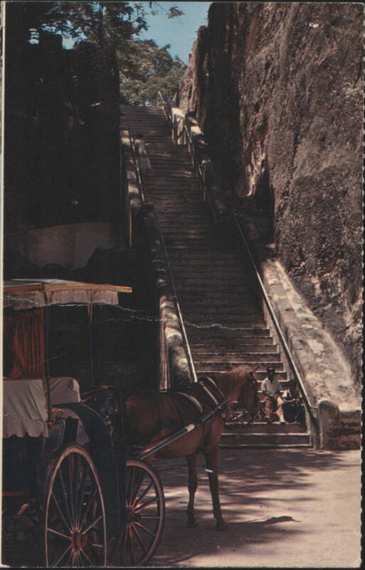 The Queen's Staircase and Horse-Drawn Carriage Nassau Bahamas