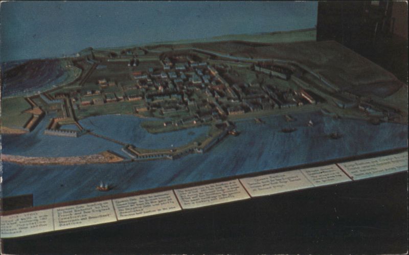 Model of the Fort of Louisbourg NS Canada C. Dobson