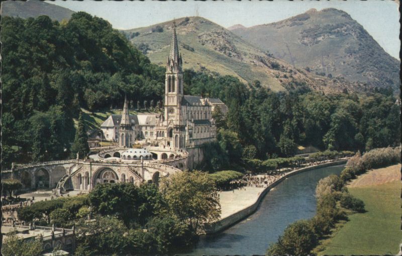 The Basilica and the Gave Lourdes France