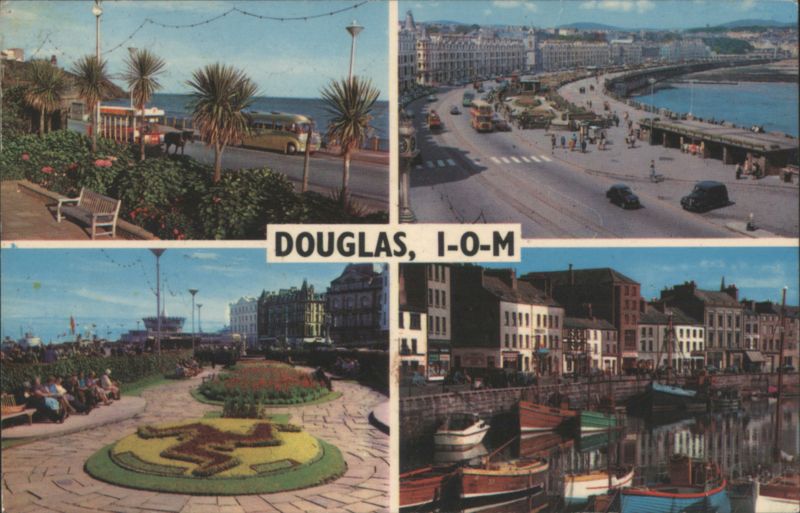 Multi-View of Douglas: Promenade, Gardens & Harbour Isle of Man