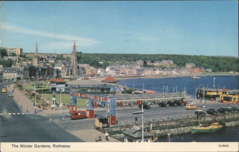 The Winter Gardens and Harbor Rothesay Bute Scotland
