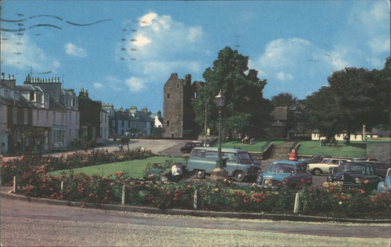 The Square and MacLellan's Castle Kirkcudbright Scotland