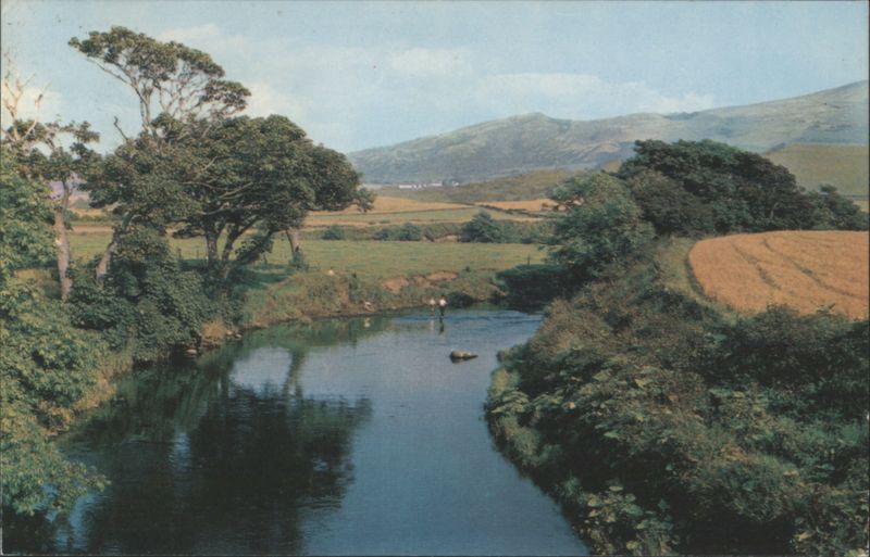 Scenic View of the River with Rolling Hills Girvan United Kingdom