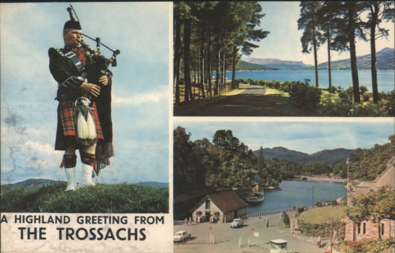 Highland Greeting from The Trossachs & Loch Katrine Scotland