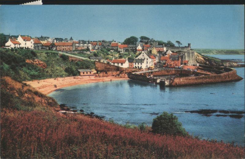 Crail from the West, Fife Coast Harbor View Scotland