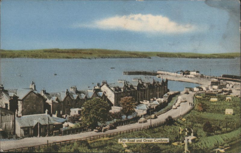 Pier Road and Great Cumbrae Waterfront Millport Ayrshire Scotland