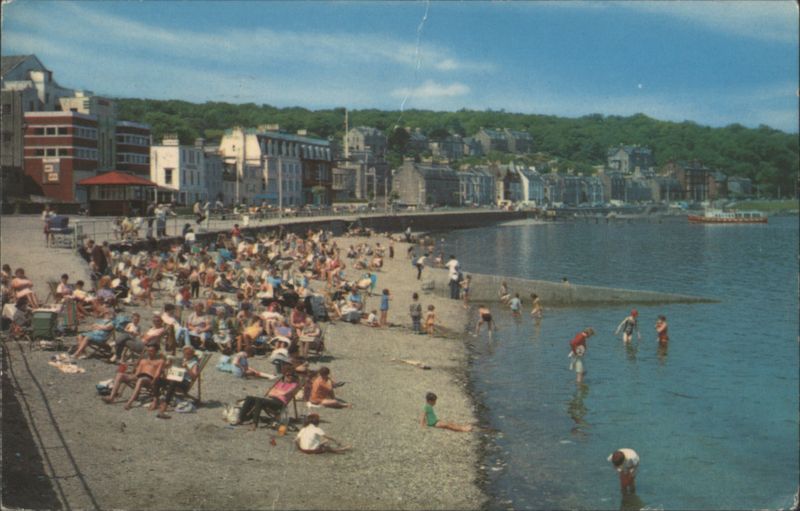 Children's Corner Beach Scene Rothesay Scotland