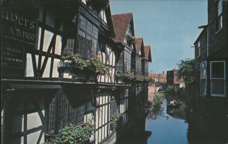 The Weavers A.D. 1500 and the River Stour Canterbury United Kingdom