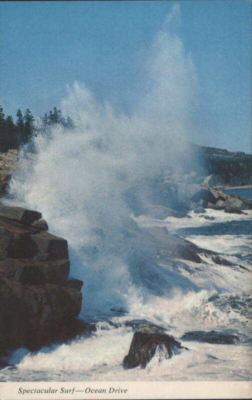 Spectacular Surf at Ocean Drive, Acadia National Park Maine