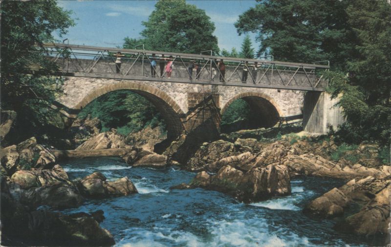The Brig o'Feugh Stone Bridge and Falls Banchory Scotland