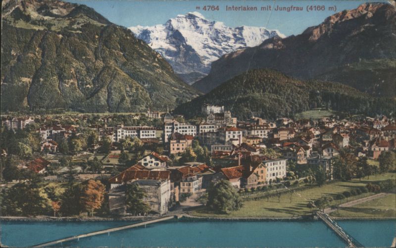 Interlaken mit Jungfrau (4166 m) Switzerland