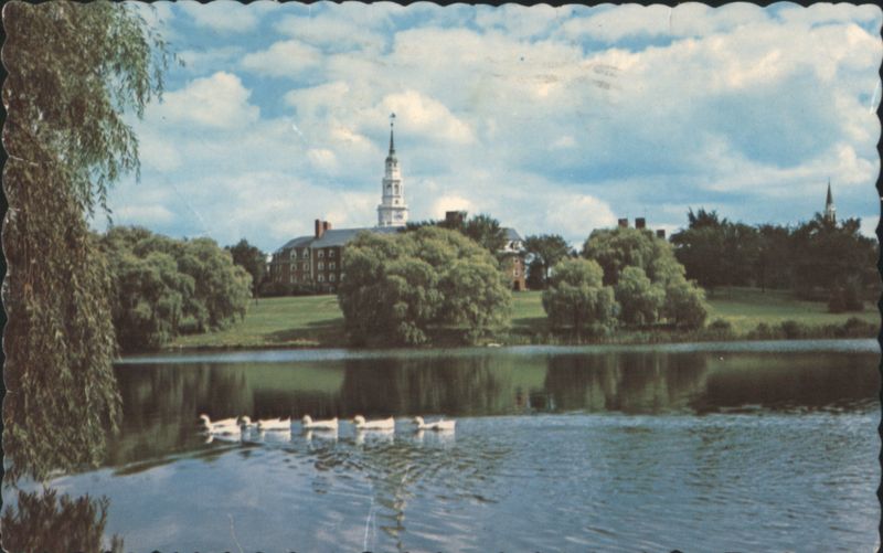 Across Johnson Pond at Colby College Waterville Maine