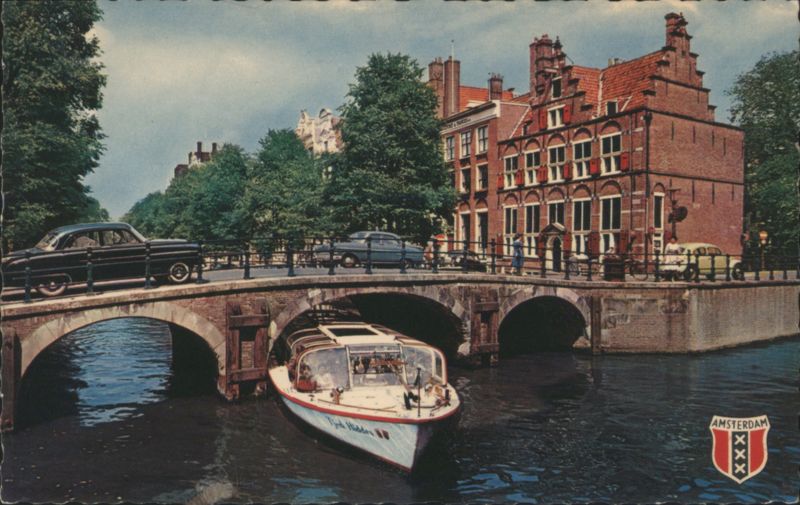 O.Z. Voorburgwal and House on the Three Canals Amsterdam Netherlands