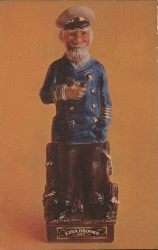 Ezra Brooks Sea Captain Heritage China Ceramic Decanter Frankfort Kentucky
