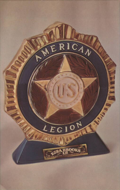 Ezra Brooks American Legion 53rd Anniversary Decanter Frankfort Kentucky