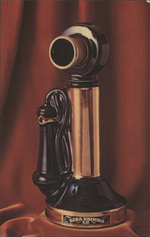 Ezra Brooks 12 Year Old Telephone Decanter Frankfort Kentucky