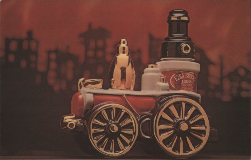 Ezra Brooks Chicago Fire Centennial Little Giant Decanter