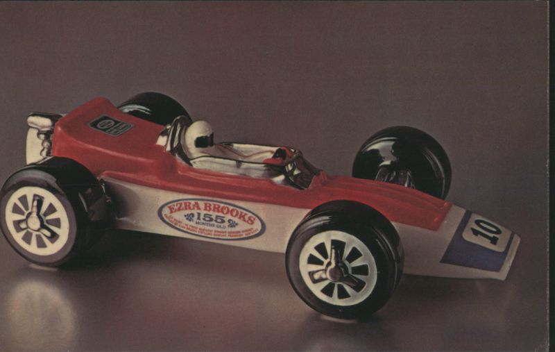 Ezra Brooks Speedway Racer Heritage China Decanter