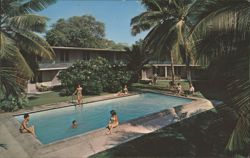Kona Hukilau Hotel Swimming Pool and Tropical Grounds Postcard