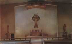 Sanctuary, Notre Dame Memorial Chapel Postcard
