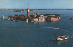 Isola San Giorgio Maggiore and Venetian Lagoon Postcard