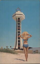 Top O' The Strip Observation Tower, Miracle Strip Postcard