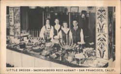 Little Sweden Smorgasbord Restaurant Interior Postcard