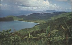View of Magens Bay from Mountain Top Hotel Postcard