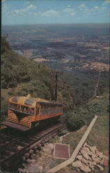 Lookout Mountain Incline Railway and Chattanooga View Postcard