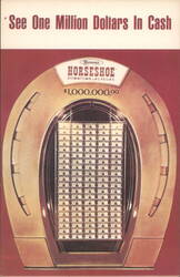 Binion's Horseshoe One Million Dollars in Cash Display Postcard