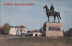 General Meade Monument on Cemetery Ridge Postcard