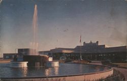 Memorial Fountain at Greater Pittsburgh Airport Postcard